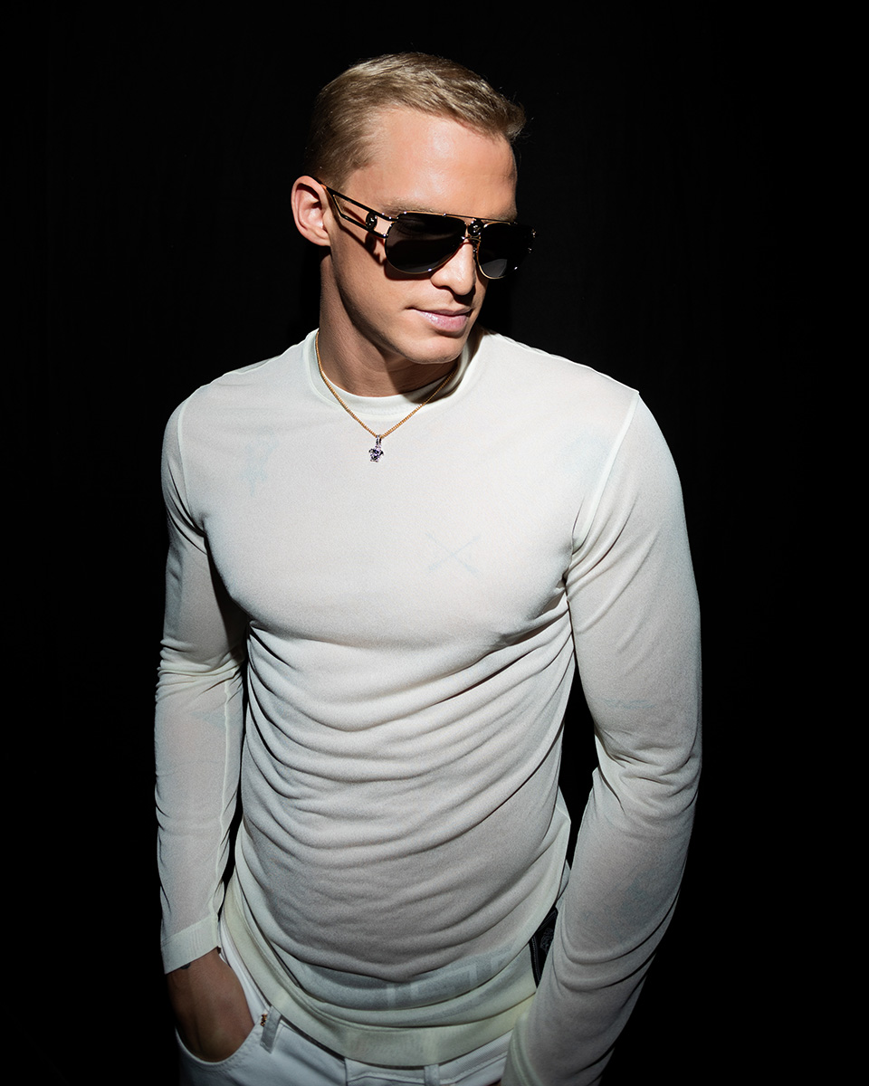 cody simpson versace sunglasses