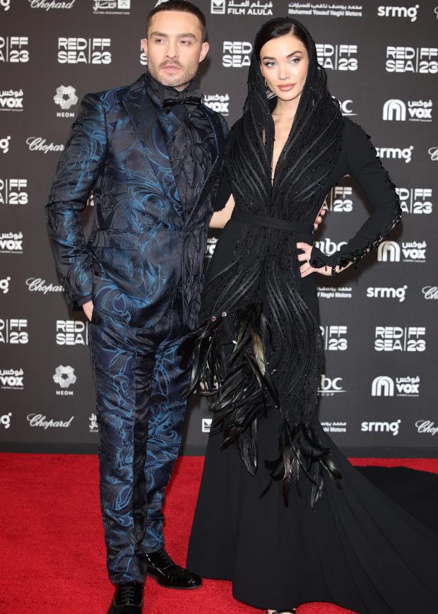Ed Westwick & Amy Jackson 