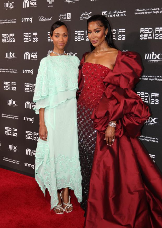 Zoe Saldana & Naomi Campbell 