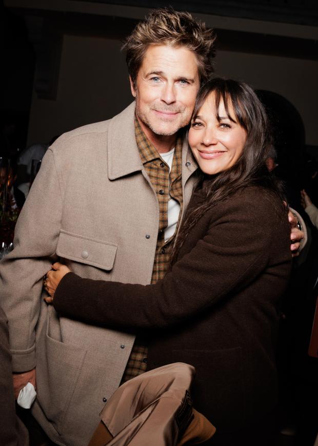 Rob Lowe and Rashida Jones