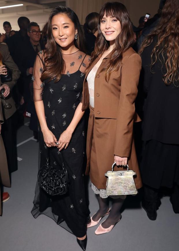 Ashley Park and Elizabeth Olsen